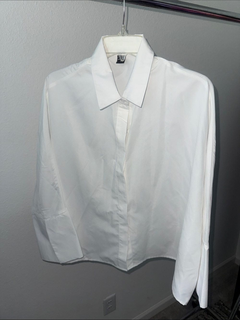 Classic White Dress Shirt - Button-Front